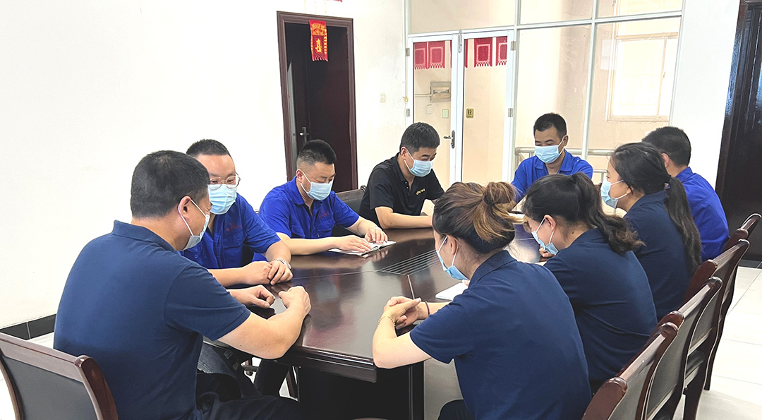 Idinaos ng Dafeng Mingyue Bearing Bush Co., Ltd. ang ika-8 buwanang pagpupulong para sa 2024